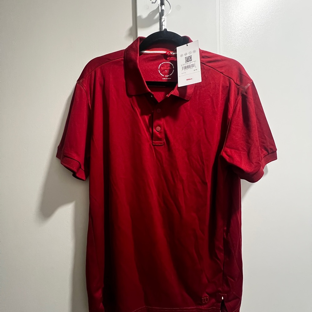 Wilson Men's Deep Red Polo Shirt